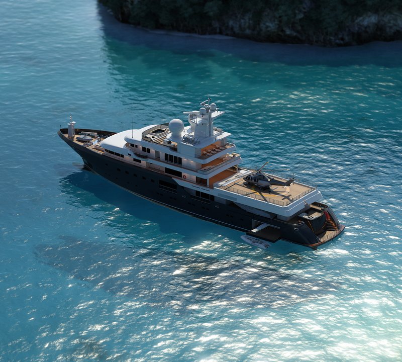 explorer yacht helicopter